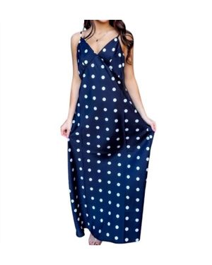 Eesome Palmer Polka Dot Maxi Dress - Blue