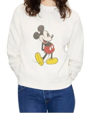 RE/DONE Mickey Mouse Classic Crewneck Sweatshirt - Gray
