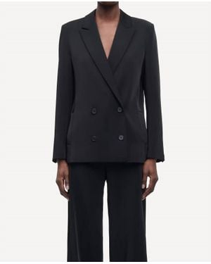Samsøe & Samsøe Hoys Double Breasted Blazer - Blue