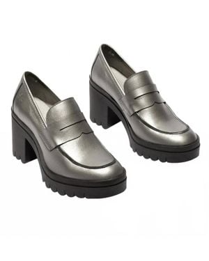 Fly London Toky Platform Penny Loafer - Gray