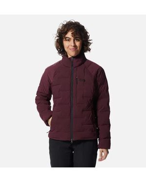 Mountain Hardwear Stretchdown Puffer Jacket Full Zip Erk1660 - Purple