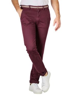 Mason's Torino Elegance Jersey Chino Pants - Red
