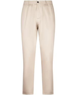 Cellar Door Tapered Fit Pants With Minimalist Design - Natural