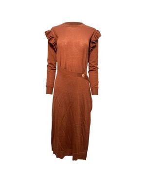 Ulla Johnson Leo Midi Dress - Brown