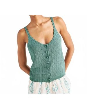 Splendid Poppy Sweater Tank - Green