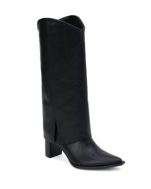 Matisse Walker Fold Over Boots - Black