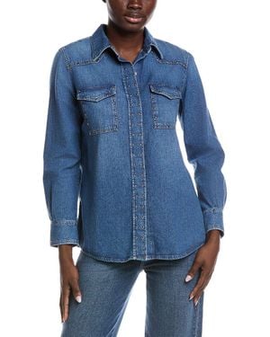 7 For All Mankind Emilia Denim Shirt - Blue