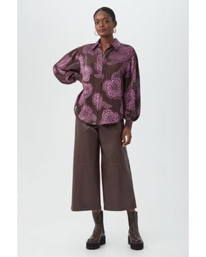 Trina Turk Anuka Dolman Slv Shirt - Red