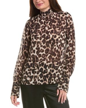 SER.O.YA Ser. O.Ya Printed Mary Top - Brown