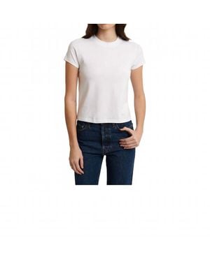 Patrick Assaraf Pima Stretch Short Sleeve Baby Tee - Blue
