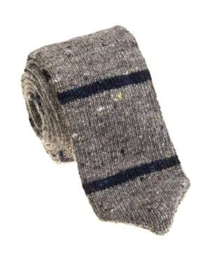 Pacific Silk Cashmere & Wool Tie - Gray