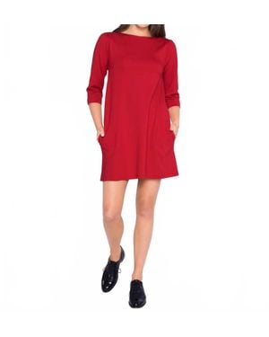 Ripley Rader Ponte Knit A-Line Dress - Red