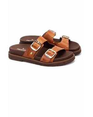 Pikolinos Aitana Flat Sandal - Brown