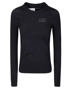 MM6 MAISON MARGIELA X SALOMON Long-Sleeved Nylon Crew Neck Top - Blue