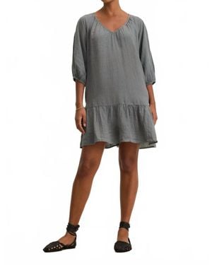 Velvet By Graham & Spencer Kaylie Linen Mini Dress - Gray
