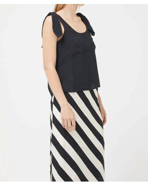 Compañía Fantástica Textured Crepe Top - Black