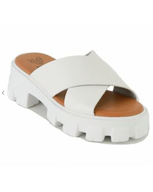 G Stylez Lug Sole Sandals - White