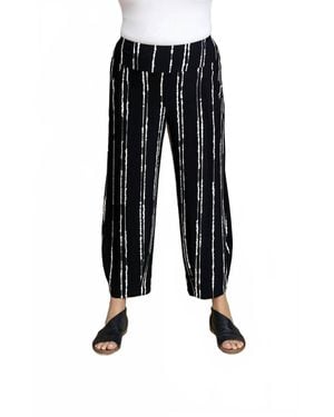Sympli Narrow Lantern Pant Print - Black