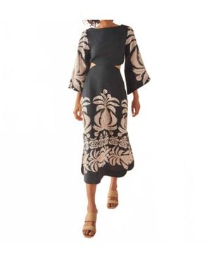 Omika Peyton Midi Dress - Multicolor