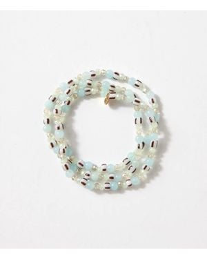 Marlyn Schiff Glass Bead Wrap Bracelet - Metallic