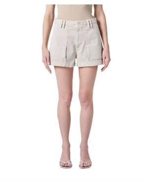 Agolde Kiva Cargo Shorts - White