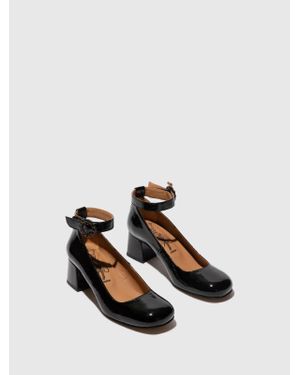 Greenline Gear Fly London Sazi082Fly-000 Sandal 7.5-8 Leather Block Heel Khd201 ,7.5-8) - White