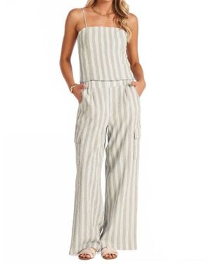 Bishop + Young Coastal Stripe Cargo Pant - Multicolor