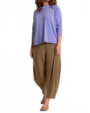 Sympli Slouch 3/4 Sleeve Sweatshirt - Blue