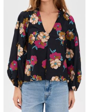 Apiece Apart Anfa Shirred Top - Black