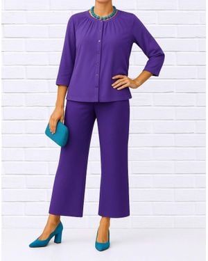Diva USA Sibella Reflection Blouse - Blue