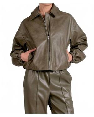 Elan Oakley Bomber Jacket - Brown