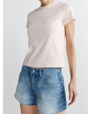 DL1961 Shrunken T-Shirt - Blue