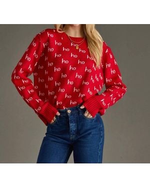 Panache Ho Ho Ho Sweater - Red
