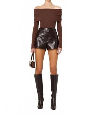 Astr Wynn A-Line Mini Shorts - Black