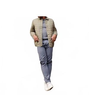 Alex Crane Quilted Kite Jacket - Blue