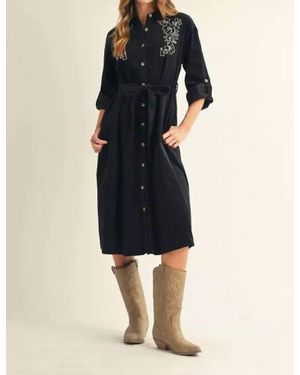 Jodifil Bridgette Cord Dress - Blue