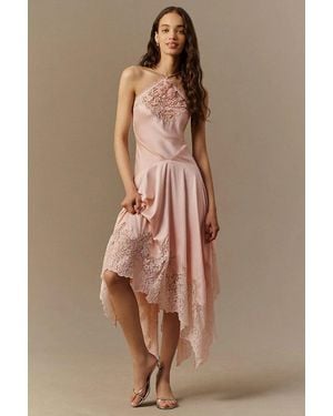 Mac Duggal Bow Maxi Slip Dress - Brown
