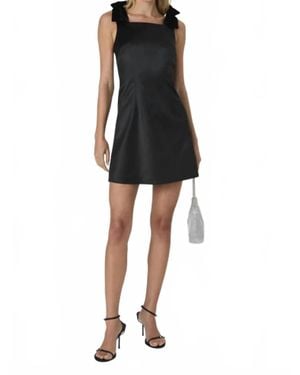 French Connection Carey Square Neck Dress - Black