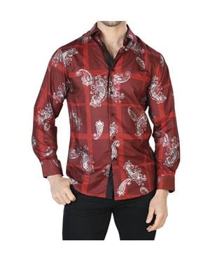 El Señor De Los Cielos Casual Long Sleeve Shirt - Red