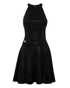 Philipp Plein Short Dress Crystal - Black