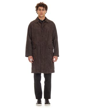 Salvatore Santoro Elegant Leather Jacket For - Brown