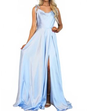 Cinderella Divine Tonight's The Night Satin Formal Dress - Blue