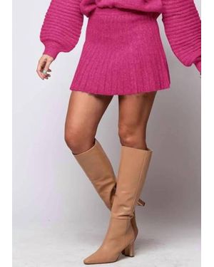 Sincerely Ours Polyester Mini Skirt - Pink