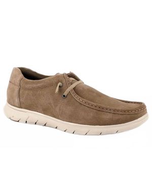 Roper Casual Cow Suede Shoe - Brown