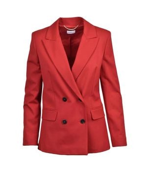 Marella Double-Breasted Jacket - Red