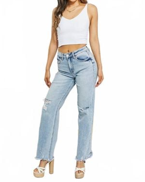 VERVET BY FLYING MONKEY Allie 90's Dad Jeans - Blue