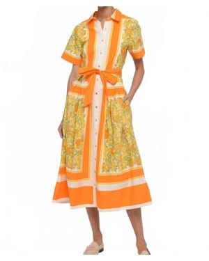 LOVE THE LABEL Drew Midi Dress - Orange