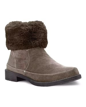 PropÃ©t Propet Tabitha Bootie Faux Fur Collar Ankle Boots Jobb1127 - Brown