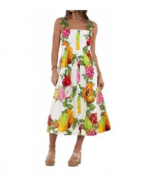 Emily Mccarthy Constance Midi Dress - Yellow