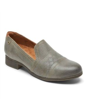 Rockport Crosbie Slip On Shoes - Gray